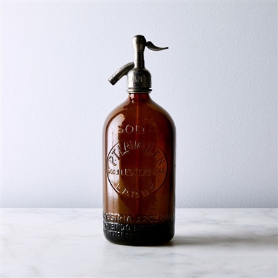 Brown Vintage Seltzer Bottle