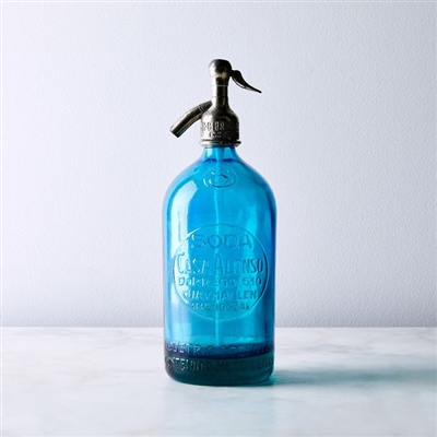 Blue Vintage Seltzer Bottle