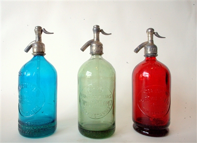 Collection IV Vintage Seltzer Bottles